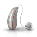 Hansaton Hörgerät 9 / Batterie / Silber / Rot Hansaton Sound XC Pro